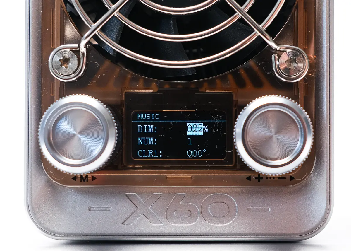 écran de réglage Zhiyun Molus X60