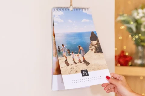 Offrir un calendrier photo à Noël