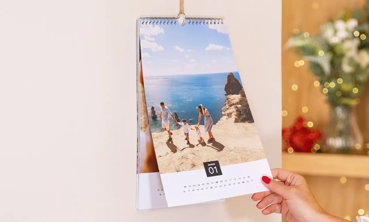 Offrir un calendrier photo à Noël