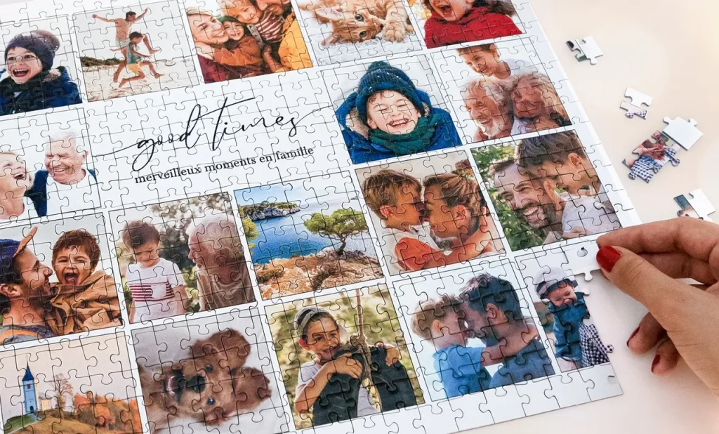Offrir un Puzzle photo à Noël