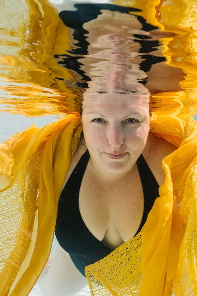 Magali Selvi sous l'eau photographe à Nice